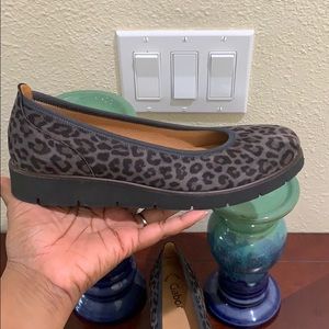 Gabor Leopard Print Slip On Ballet Shoes Sz 5.5 NEW